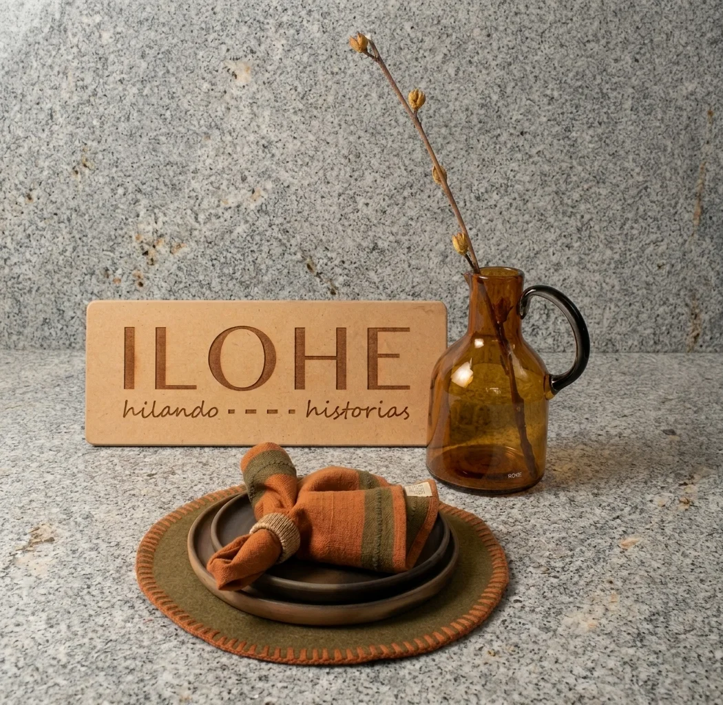 Combinación de textiles y vidrio de la colección 1