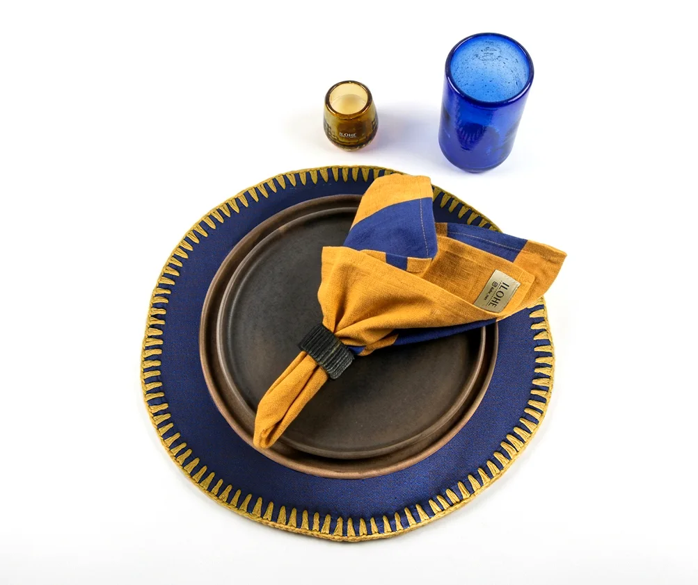 Combinación de textiles y vidrio de la colección 5