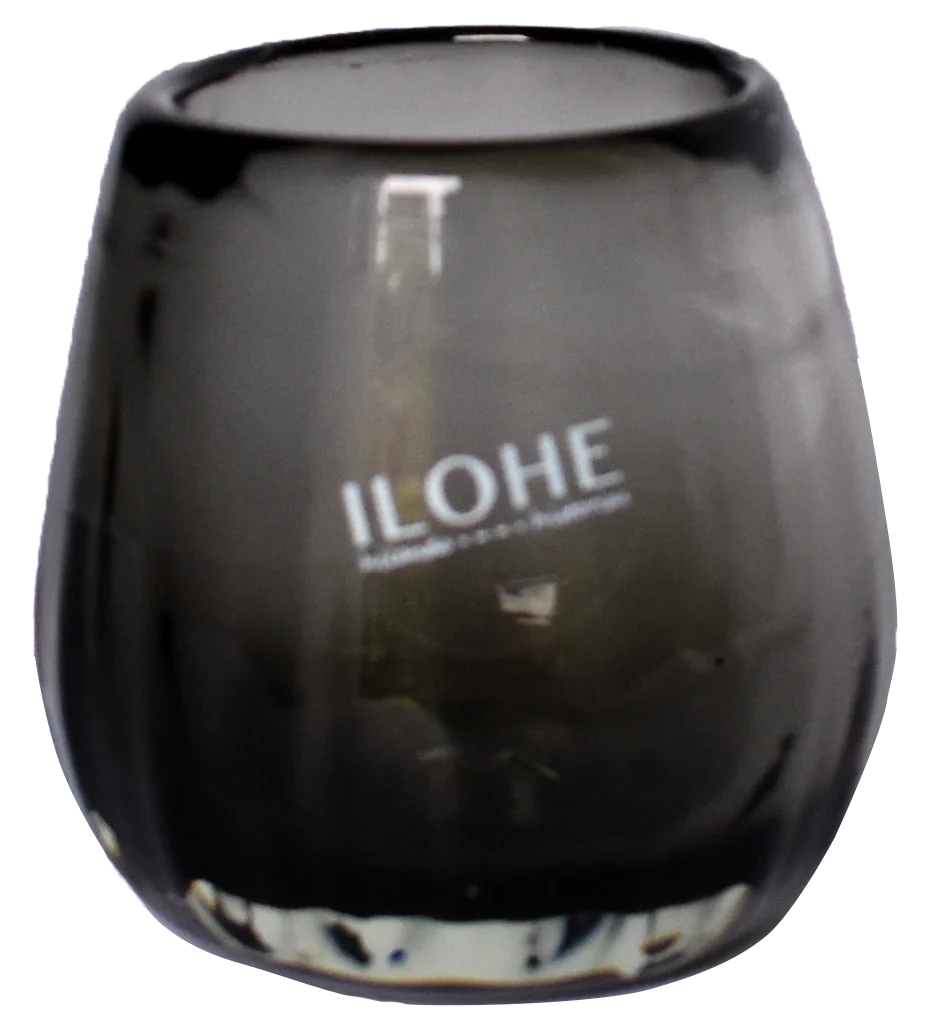 Vaso bajo gris